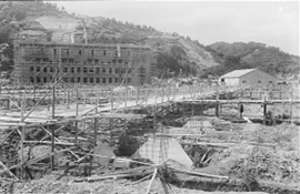 建設が始まった蒲原工場【B4電解工場】（1941年）